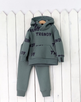 Комплект (Trendy на тёмном шалфее) | Артикул: КД411/3-Ф | Детская одежда оптом от «Бэби-Бум»