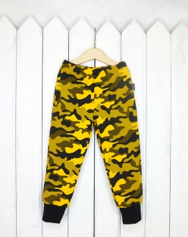 Брюки (камуфляж желтый) | Артикул: П52/20-Ф | Детская одежда от «Бэби-Бум»