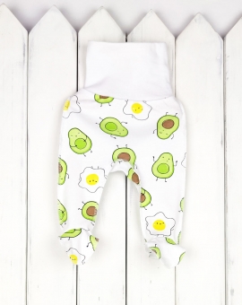 Ползунки (авокадо-яичница) | Артикул: П57/49-И | Детская одежда оптом от «Бэби-Бум»