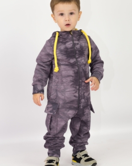 Комбинезон "Тай дай" (цвет серый) | Артикул: К297/2-Ф | Детская одежда от «Бэби-Бум»