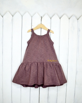 Сарафан (цвет коричнево-розовый) | Артикул: С90/5-К | Детская одежда оптом от «Бэби-Бум»