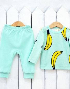 Комплект детский "Bananamama" (мята) | Артикул: КД184/8-И | Детская одежда оптом от «Бэби-Бум»