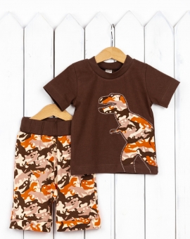 Комплект д/м (коричневый) | Артикул: КД97 | Детская одежда оптом от «Бэби-Бум»