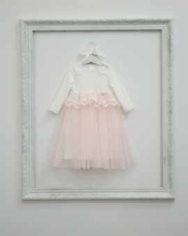 Платье Королева Виктория (цвет молоко) | Артикул: С41/1-И | Детская одежда от «Бэби-Бум»