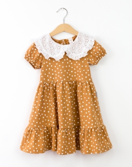 Платье (snowballs на миндале) | Артикул: С204/2-К-М | Детская одежда от «Бэби-Бум»