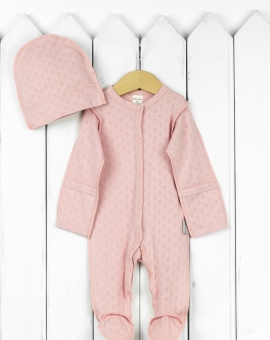 Комплект для новорожденных (розовый) | Артикул: КН147/1-Р | Детская одежда оптом от «Бэби-Бум»