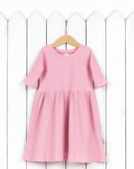 Платье (широкая лапша/цвет розовый) | Артикул: С178/8-К | Детская одежда оптом от «Бэби-Бум»