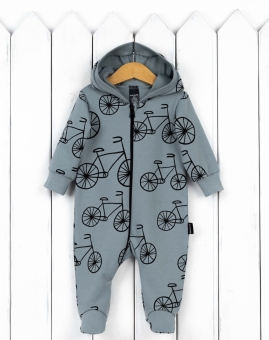 Комбинезон  (велосипеды на турмалине) | Артикул: К366/1-Ф | Детская одежда оптом от «Бэби-Бум»