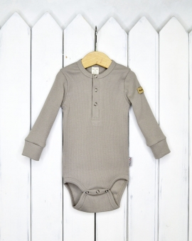 Боди (цвет серо-бежевый) | Артикул: Б82/1 | Детская одежда оптом от «Бэби-Бум»