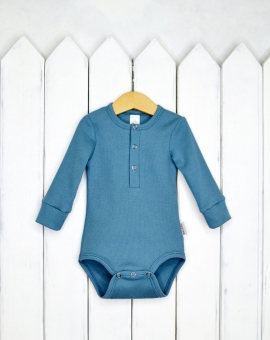Боди (цвет синий камень) | Артикул: Б82/3 | Детская одежда оптом от «Бэби-Бум»