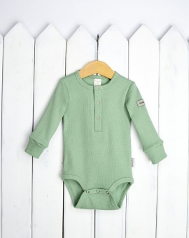 Боди (цвет пыльно-зелёный) | Артикул: Б82/5 | Детская одежда оптом от «Бэби-Бум»