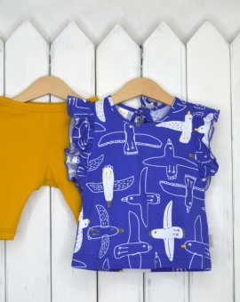 Комплект для девочки "Чайки" | Артикул: КД157/2-К | Детская одежда оптом от «Бэби-Бум»