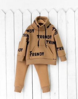 Комплект (Trendy/бежевый) | Артикул: КД343/5-Ф | Детская одежда оптом от «Бэби-Бум»