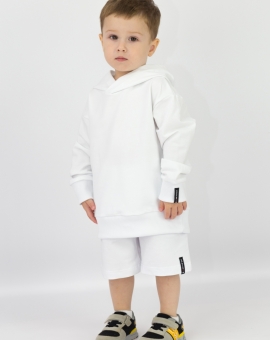 Комплект (худи+шорты/ белый) | Артикул: КД362/1-Ф | Детская одежда от «Бэби-Бум»