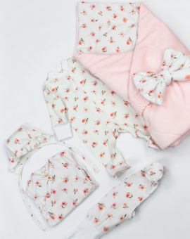 Комплект для новорожденных "Бабочки" | Артикул: КН116/2-И | Детская одежда оптом от «Бэби-Бум»