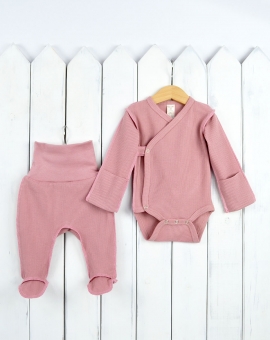 Комплект для новорожденных (розовый) | Артикул: КН118/5 | Детская одежда оптом от «Бэби-Бум»