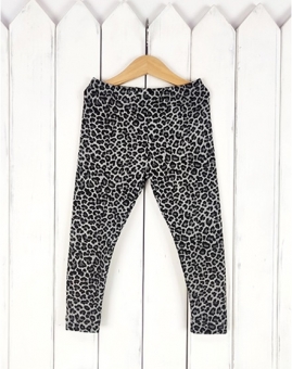 Легинсы (леопард чёрно-белый) | Артикул: П25/10-К | Детская одежда от «Бэби-Бум»