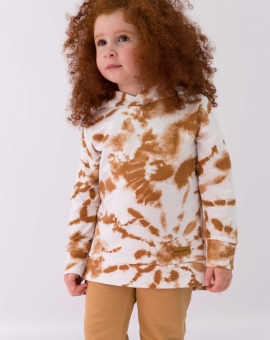 Комплект "Тай-дай" (цвет коричневый) | Артикул: КД372/2-Ф | Детская одежда оптом от «Бэби-Бум»