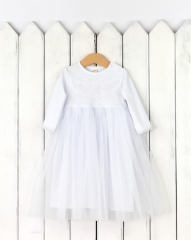 Платье "Королева Анна" (цвет белый) | Артикул: С40/1-И | Детская одежда от «Бэби-Бум»