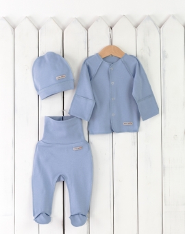 Комплект для н/рожденных (голубой) | Артикул: КН132/4-И | Детская одежда оптом от «Бэби-Бум»