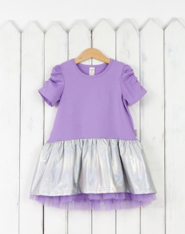 Платье "Диско" (лаванда) | Артикул: С164/2-К | Детская одежда от «Бэби-Бум»