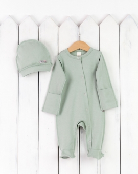 Комплект для новорожденных (полынь) | Артикул: КН138/2-И | Детская одежда оптом от «Бэби-Бум»