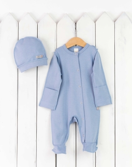 Комплект для новорожденных (голубой) | Артикул: КН138/4-И | Детская одежда оптом от «Бэби-Бум»