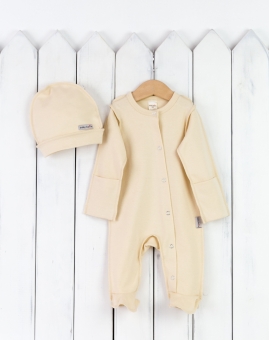 Комплект для новорожденных(крем-брюле) | Артикул: КН138/5-И | Детская одежда оптом от «Бэби-Бум»