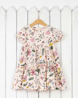 Платье (кулирка/цветочный сад) | Артикул: С193/2-К | Детская одежда от «Бэби-Бум»