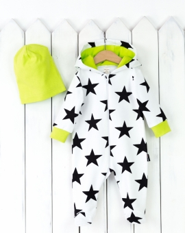 Комплект детский (звезды на белом) | Артикул: КД136/10-Ф | Детская одежда оптом от «Бэби-Бум»