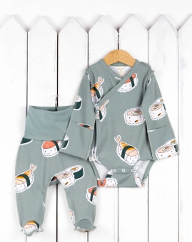 Комплект для н/рожденных (суши) | Артикул: КН124/3 | Детская одежда оптом от «Бэби-Бум»
