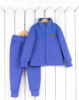 Комплект детский(куртка,брюки/мави) | Артикул: КД486/5-Ф-М | Детская одежда оптом от «Бэби-Бум»
