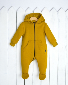Комбинезон (цвет горчица) | Артикул: К183/10-Ф | Детская одежда оптом от «Бэби-Бум»