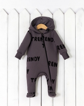 Комбинезон (Trendy/титан ) | Артикул: К278/10-Ф | Детская одежда оптом от «Бэби-Бум»